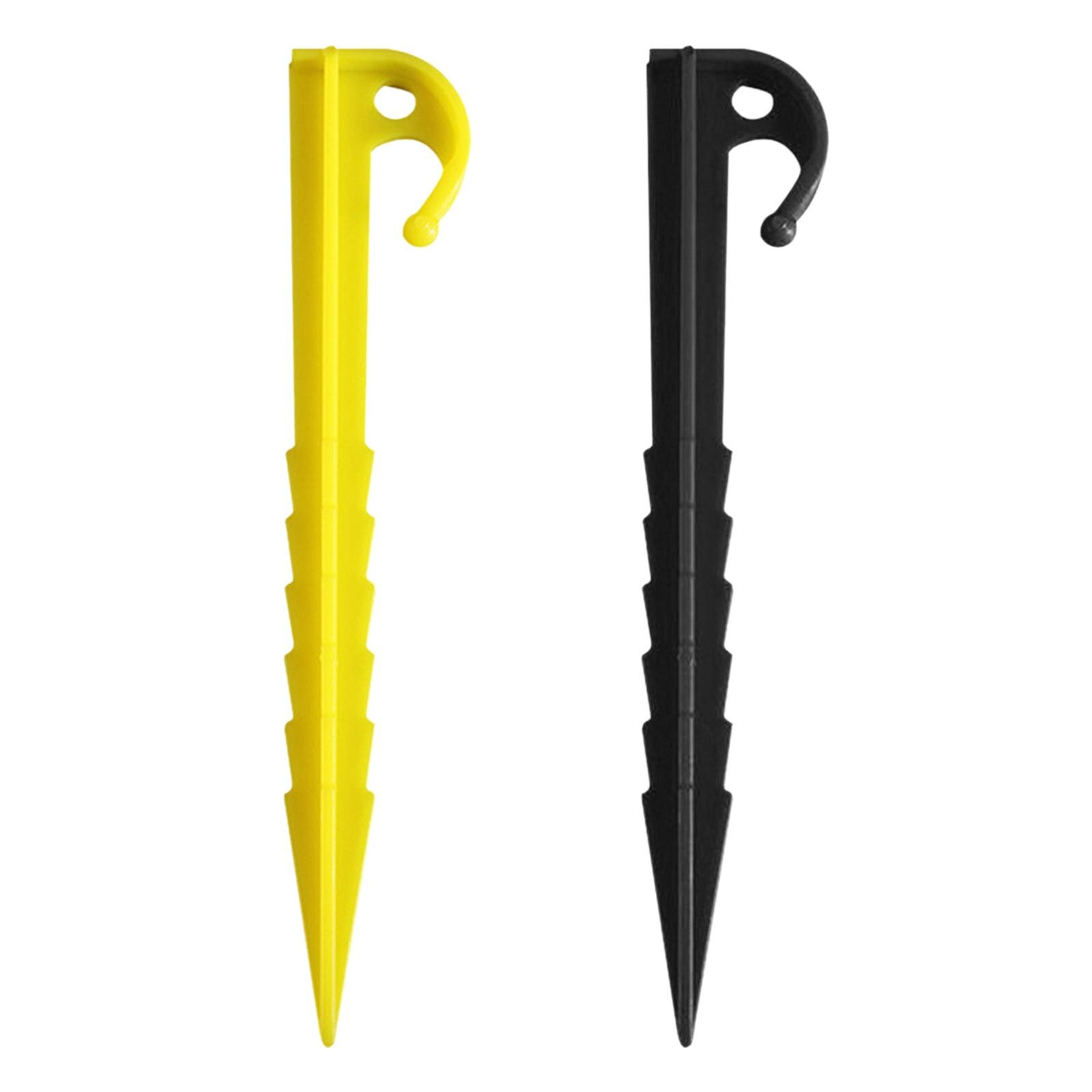 Cheap Goat Tents 10 Pieces Ultralight Tent Pegs Stake Set Tent Nails Pegs Rust Proof Ground Anchoring Pegs for Camping Beach Canopy Accessory   